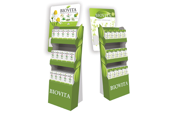 présentoirs Biovita
