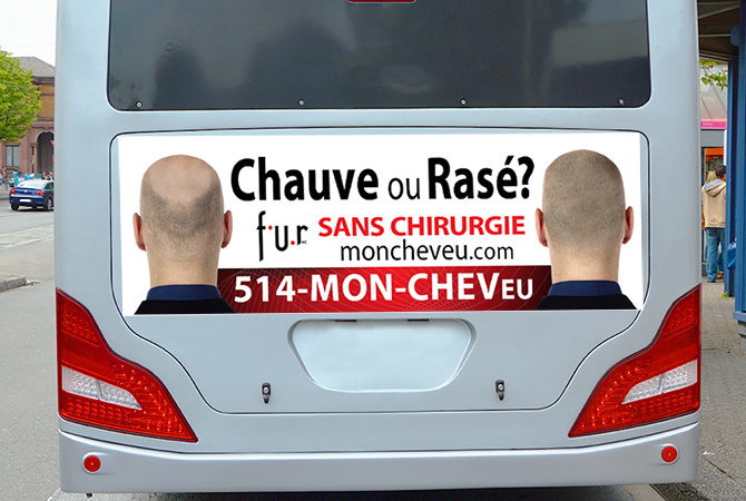 annonce FUR sur autobus
