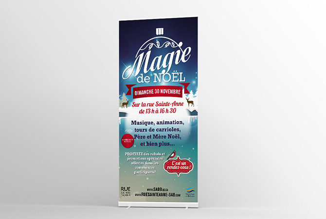 rollup Magie de Noël
